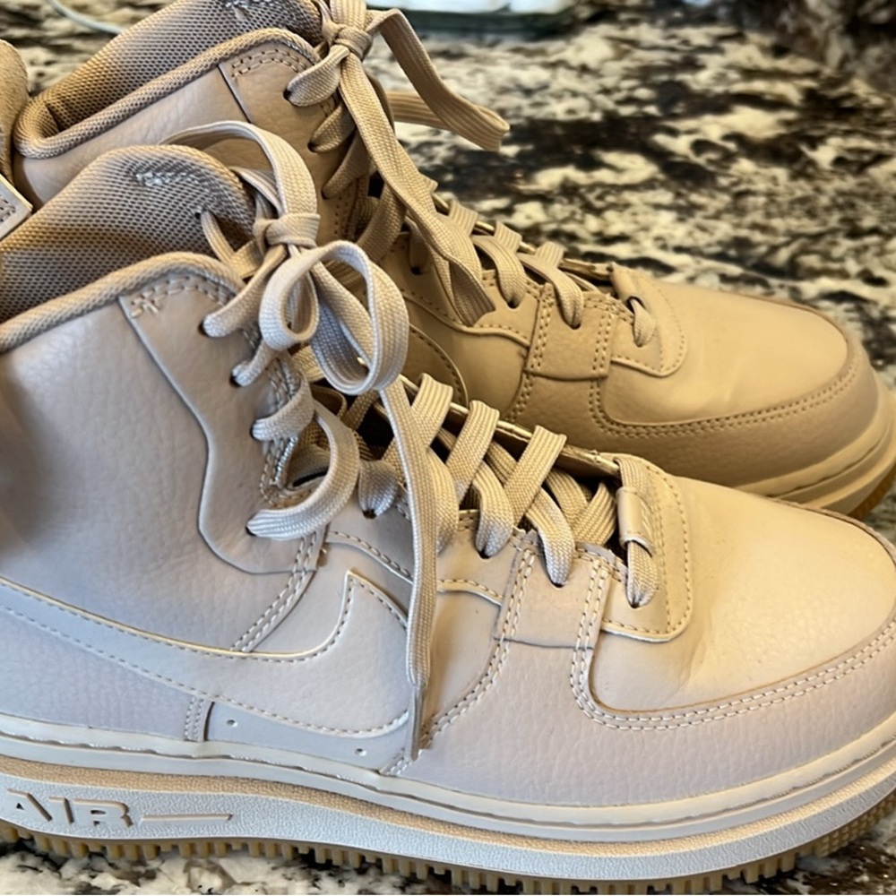 Nike Light Tan High-Top Sneakers